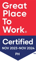 Great Place to Work Certified Philippines, November 2023 to November 2024