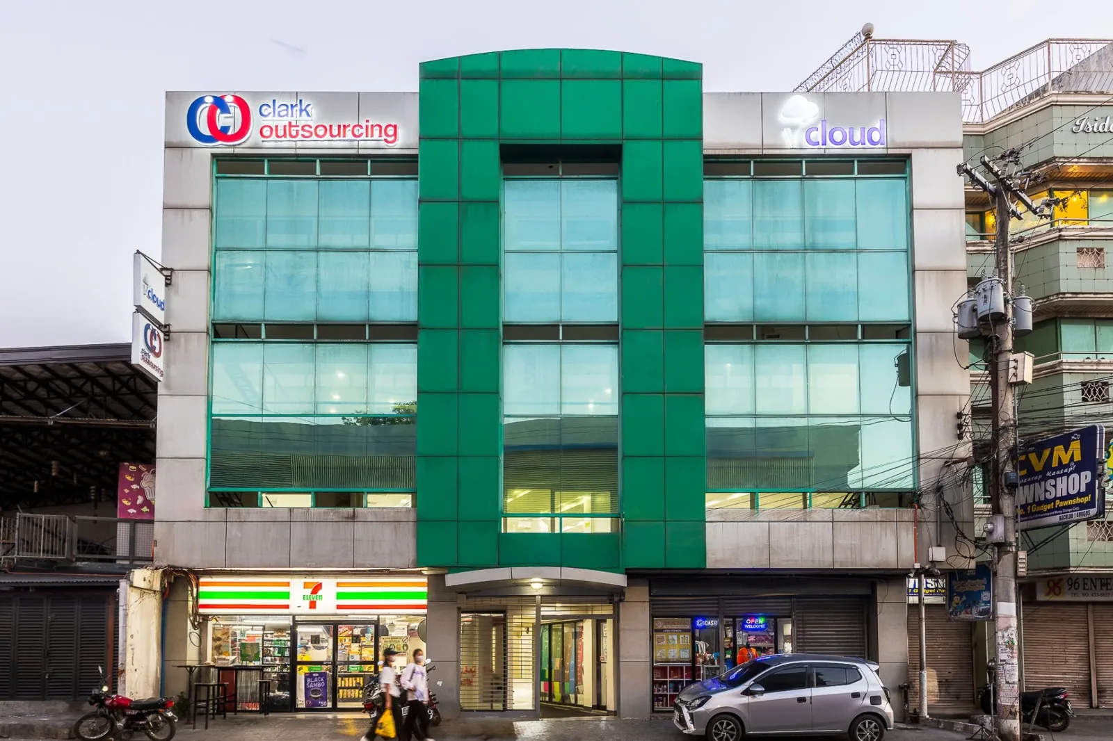 Clark Outsourcing office building in the Philippines