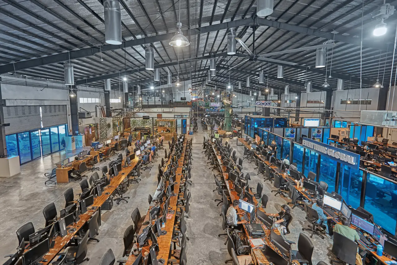 Offshore staffing in the Philippines with spacious workstations at Clark Outsourcing