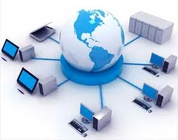 Illustration of computers connected around a globe